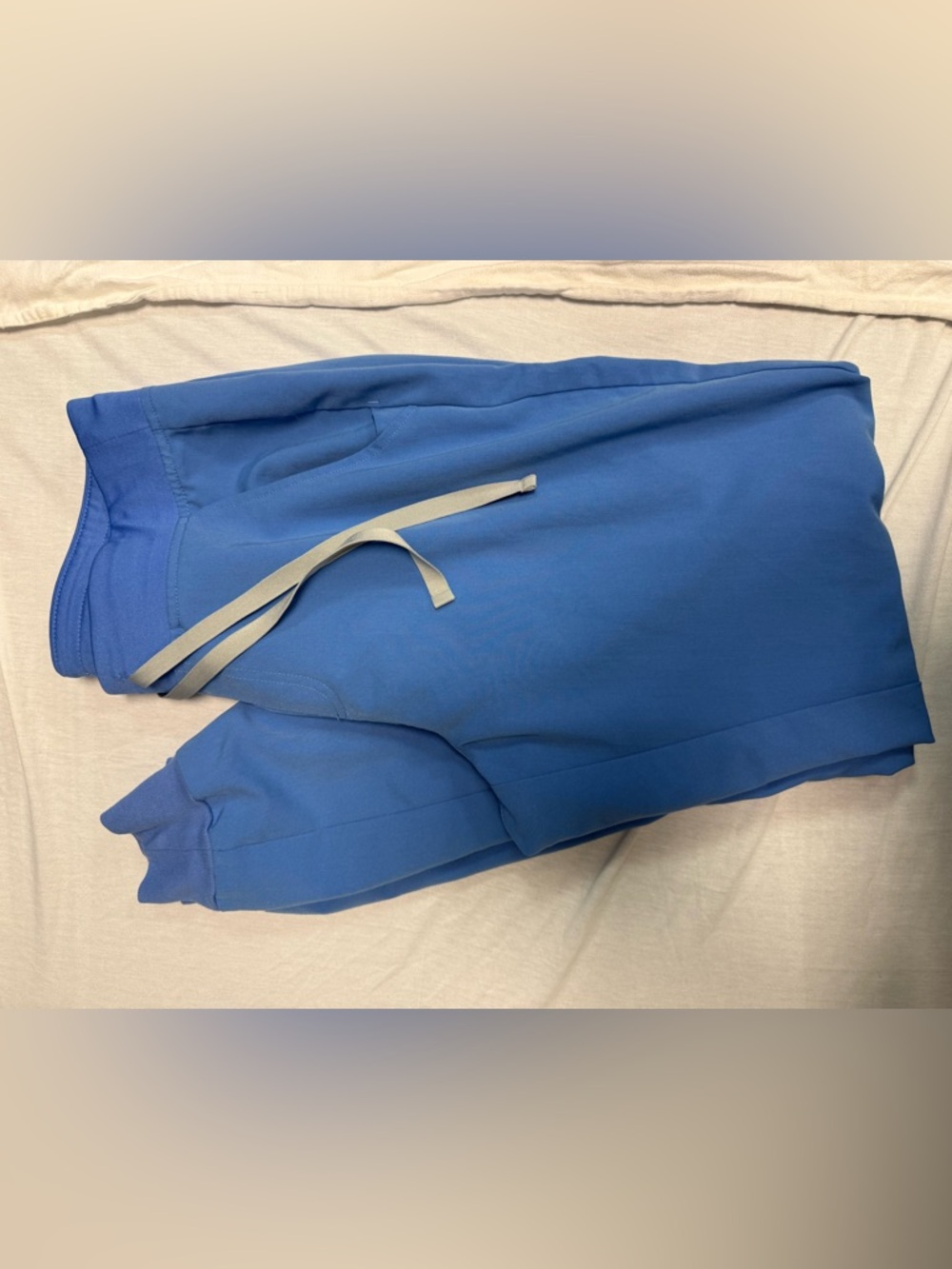 Figs scrubs ceil blue joggers